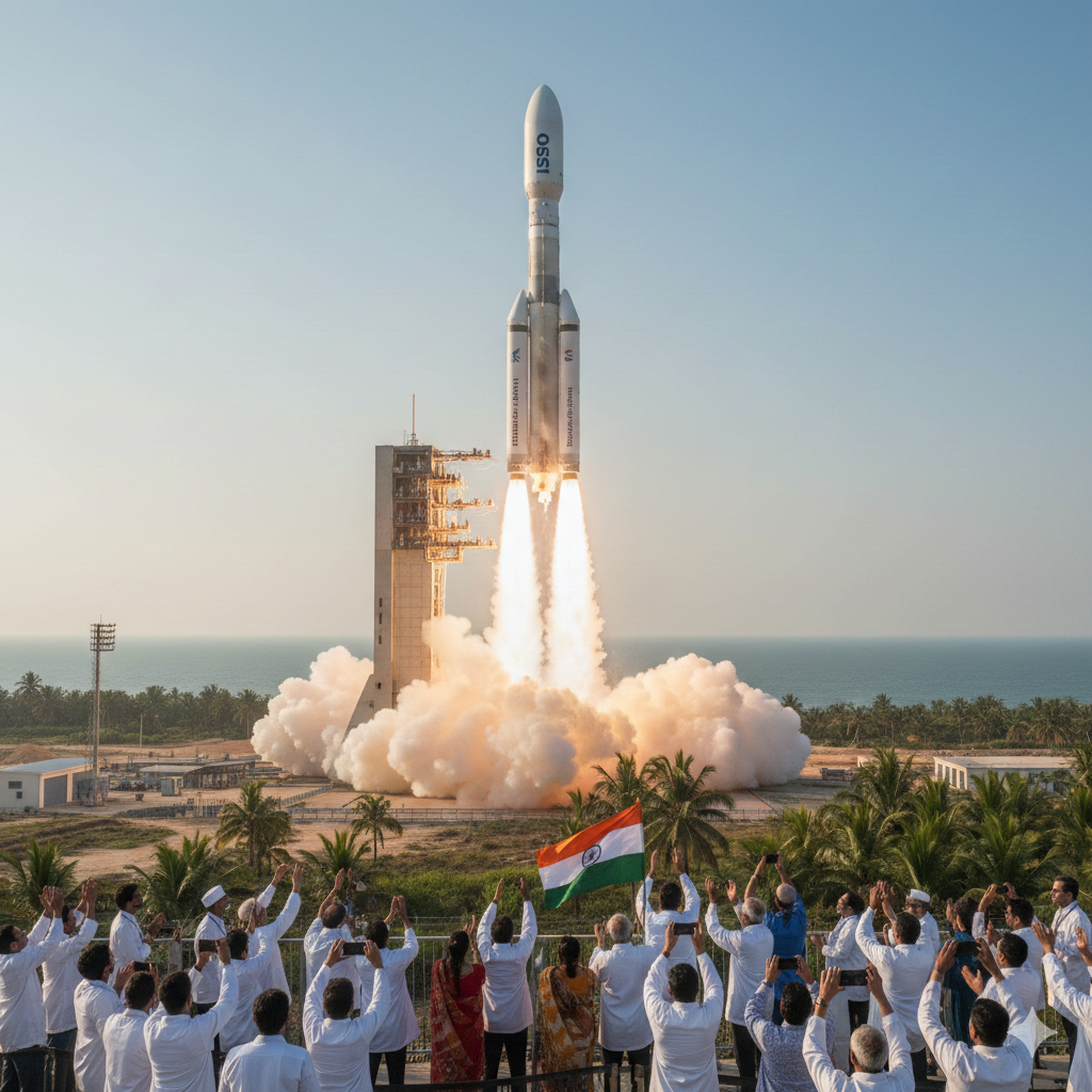 इसरो का नया कीर्तिमान: बाहुबली LVM3 रॉकेट ने अंतरिक्ष में रचा इतिहास, दुनिया का सबसे भारी संचार सैटेलाइट किया लॉन्च