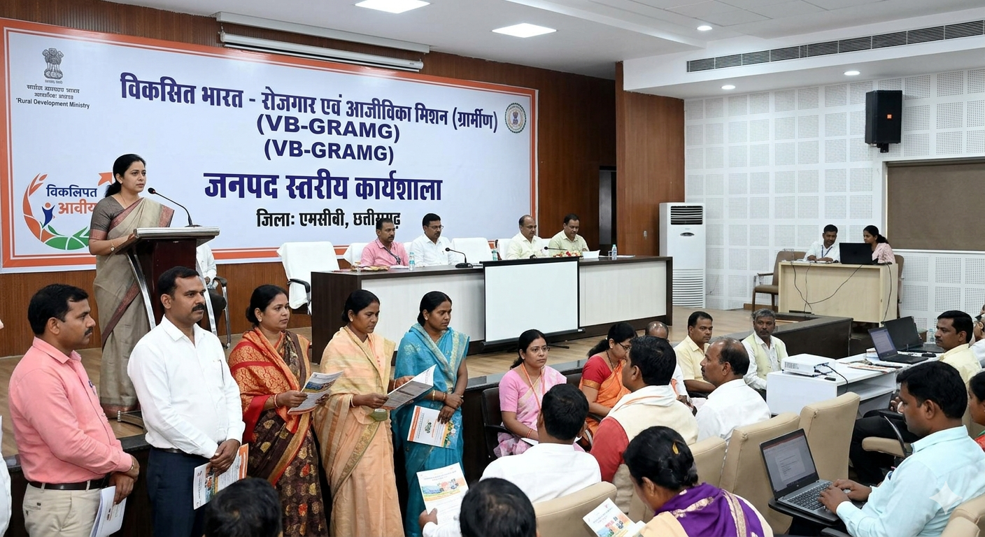 विकसित भारत-रोजगार एवं आजीविका मिशन (VB-GRAMG) के क्रियान्वयन हेतु जनपद स्तरीय कार्यशालाएं संपन्न